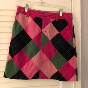 Plaid Corduroy Lilly Skirt